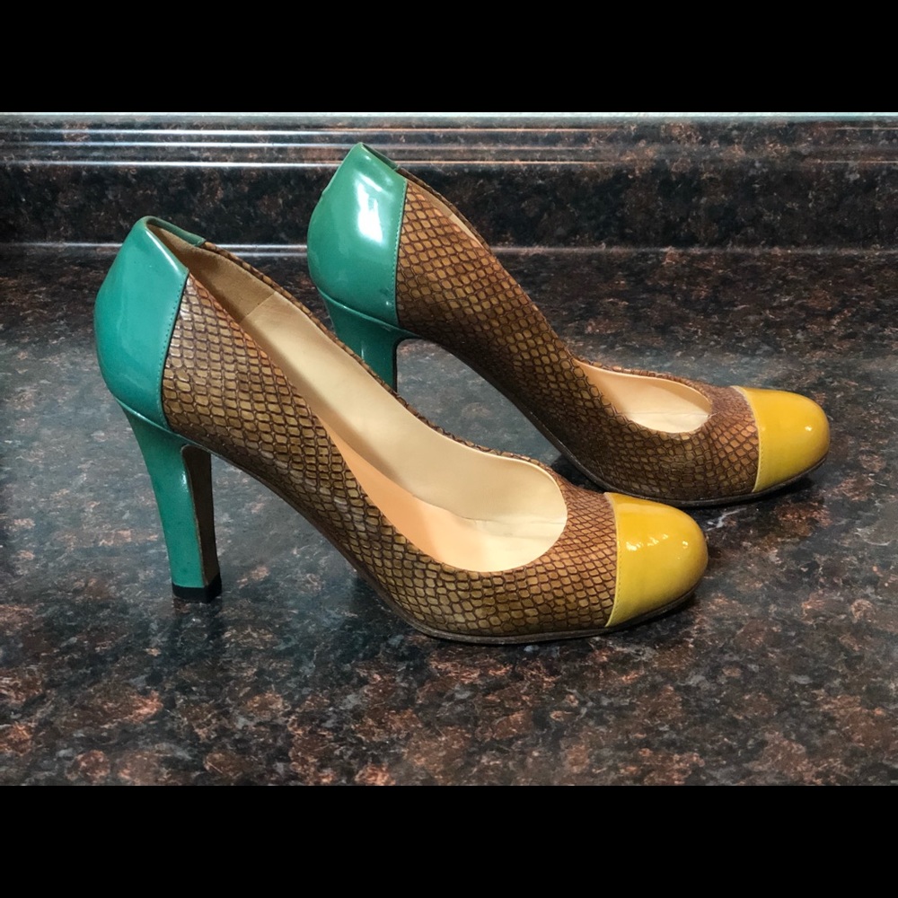 Kate Spade Louisa Faux Snake Heels